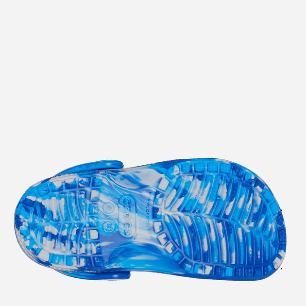 Дитячі крокси-сабо для хлопичка Crocs Classic Marbled Clog TCR206838 23-24 Синій/Мультиколір (196265315468) - зображення 6