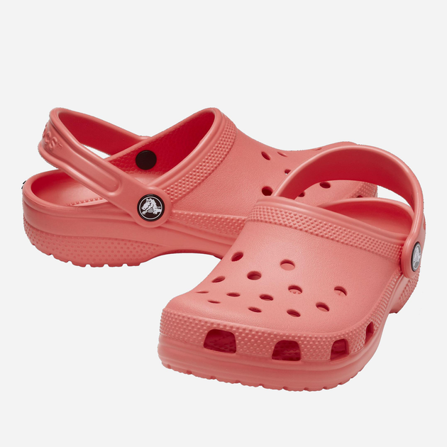 Chodaki dziecięce dla dziewczynki Crocs Classic Clog TCR206990 23-24 Koralowe (196265304493) - obraz 2