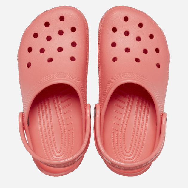 Дитячі крокси-сабо для дівчинки Crocs Classic Clog TCR206990 25-26 Коралові (196265304516) - зображення 4
