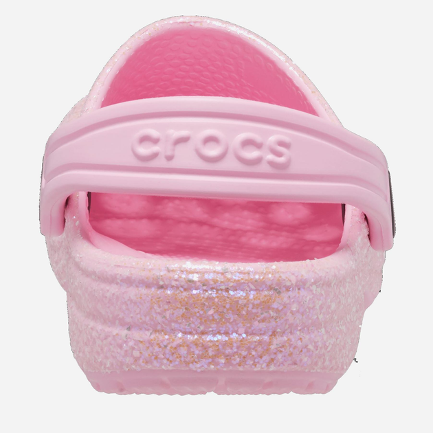 Chodaki dziecięce dla dziewczynki Crocs Classic Glitter Clog TCR206992 22-23 Jasnoróżowe (196265255405) - obraz 5