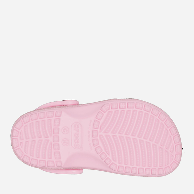 Chodaki dziecięce dla dziewczynki Crocs Classic Glitter Clog TCR206992 22-23 Jasnoróżowe (196265255405) - obraz 6