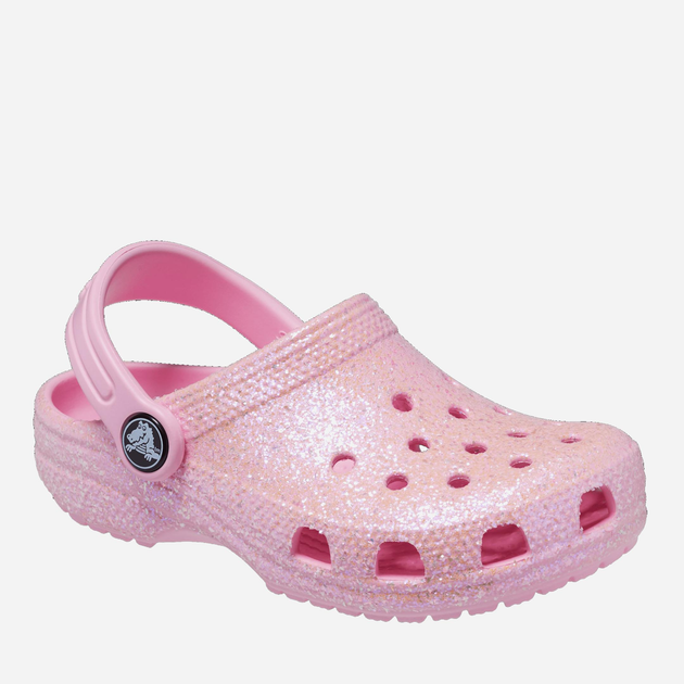 Chodaki dziecięce dla dziewczynki Crocs Classic Glitter Clog TCR206992 25-26 Jasnoróżowe (196265255436) - obraz 3