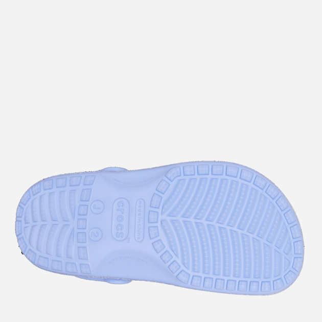 Chodaki dziecięce dla dziewczynki Crocs Classic Glitter Clog KCR206993 34-35 Jasnoniebieskie (196265217076) - obraz 6