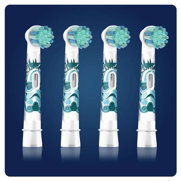 Змінні насадки для електричної зубної щітки Oral-B Recambio Cepillo Зоряні війни 4 шт (4210201388197) - зображення 2