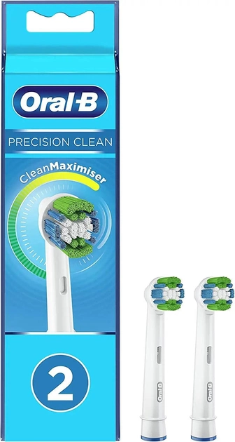 Насадки для електричної зубної щітки Oral-B Oral B Precision Clean Refills 2 шт- Wilko (4210201317029) - зображення 1