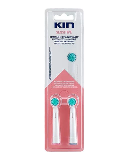 Wymienne głowice dla elektrycznej szczoteczki do zębów Kin Electric Brush Sensitive Spare 2 szt (8436026213858) - obraz 1