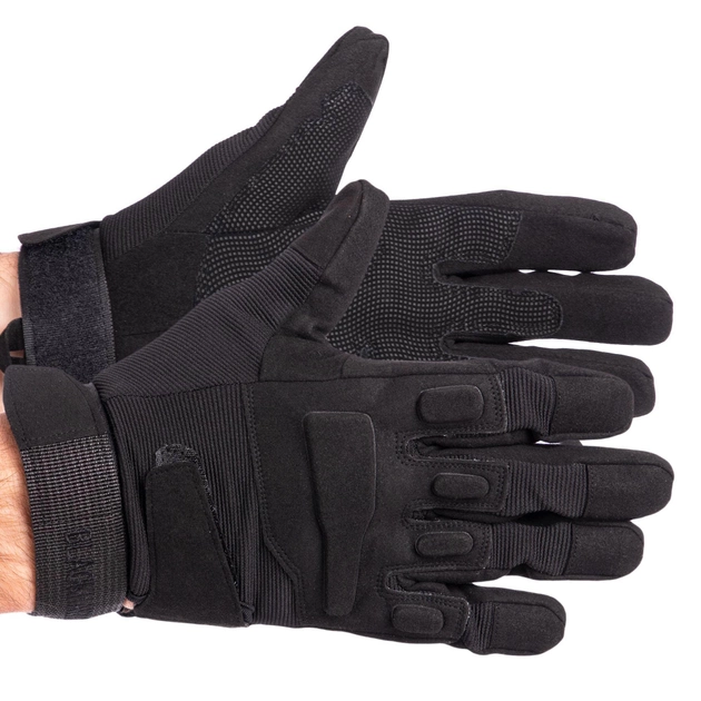 Тактичні рукавички BLACKHAWK Чорний р-р M - зображення 1