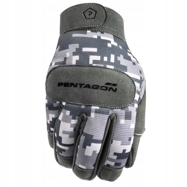 Перчатки тактические Pentagon Duty Mechanic L Пиксель Серый - изображение 1