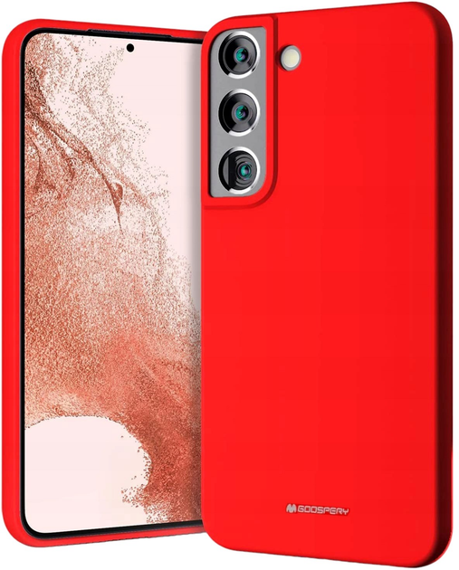 Панель Goospery Mercury Silicone для Samsung Galaxy S22 Red (8809842233360) - зображення 1