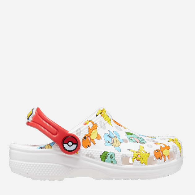 Crocsy chłopięce Crocs Classic Pokemon Clog TCR207754 25-26 Biały/Wielokolorowy (196265175819) - obraz 1