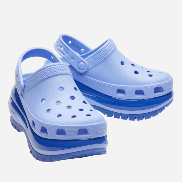 Дитячі крокси для дівчинки Crocs Classic Mega Crush Clog WCR207988 33-34 Світло-сині (196265256846) - зображення 2
