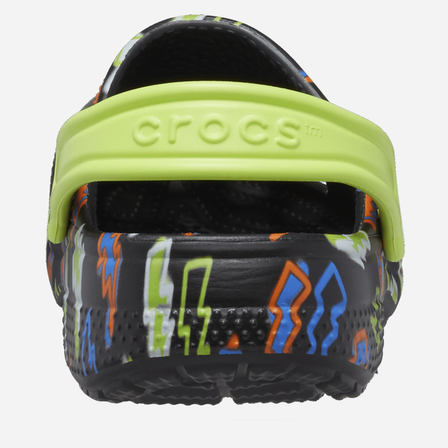 Дитячі крокси-сабо для хлопичка Crocs Classic Lightning Bolt Clog TCR208309 27-28 Чорні (196265237210) - зображення 4