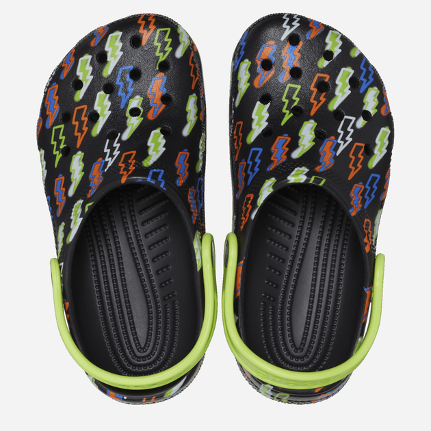 Дитячі крокси-сабо для хлопичка Crocs Classic Lightning Bolt Clog TCR208309 22-23 Чорні (196265237241) - зображення 3
