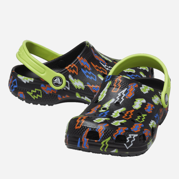 Crocsy chłopięce Crocs Classic Lightning Bolt Clog TCR208309 25-26 Czarne (196265237272) - obraz 2