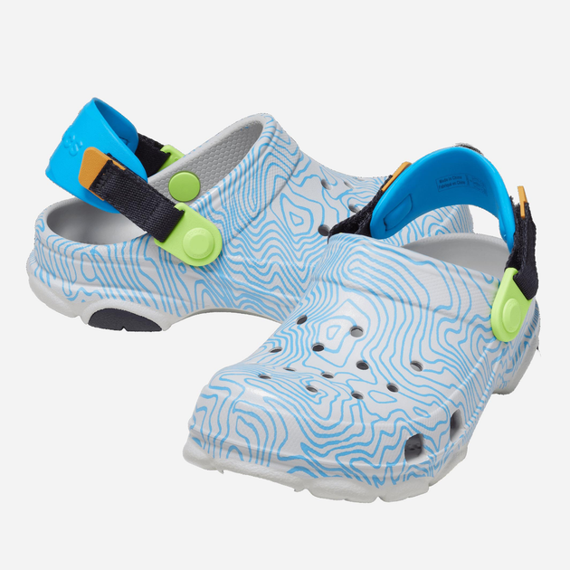 Chodaki chłopięce Crocs All Terrain Topographic Clog KCR208312 28-29 Niebieskie (196265237425) - obraz 2