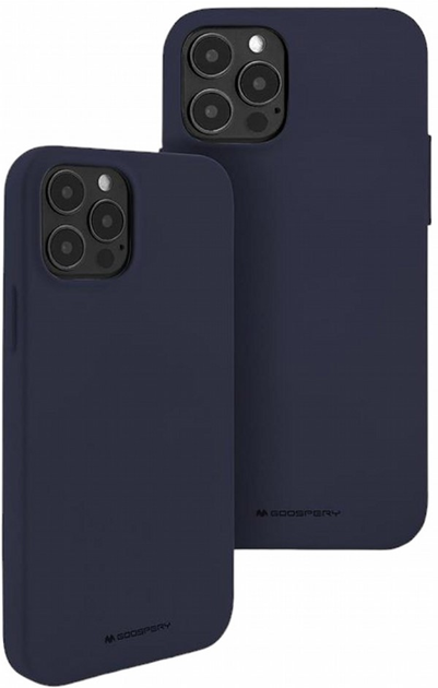 Etui Goospery Mercury Soft do Apple iPhone 14 Pro Granatowy (8809887823489) - obraz 3