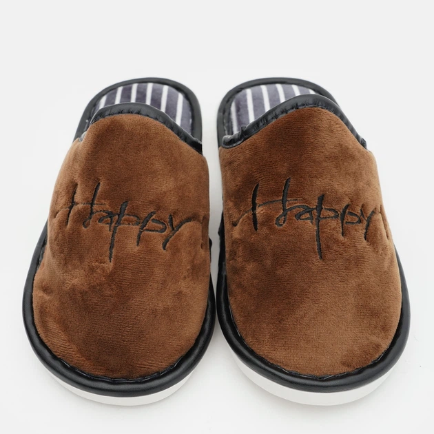 Подростковые комнатные тапочки для мальчика Alex H49-1 mix 40/41 Коричневые (ROZ6501046198) - Фото 5 Подростковые комнатные тапочки для мальчика Alex H49-1 mix 40/41 Коричневые (ROZ6501046198) - изображение 5