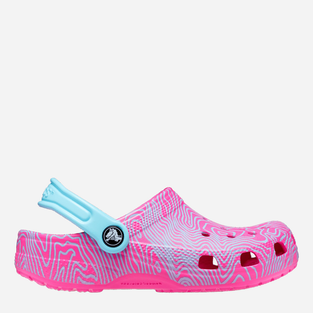 Crocsy dziecięce dla dziewczynki Crocs Classic Topographic Clog KCR208313 33-34 Różowe (196265237647) - obraz 1