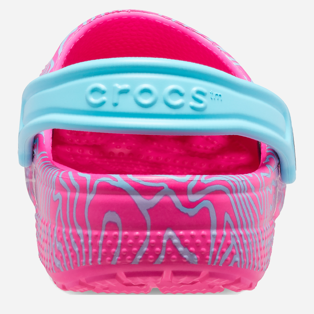 Chodaki dziecięce dla dziewczynki Crocs Classic Topographic Clog KCR208313 34-35 Różowe (196265237654) - obraz 4