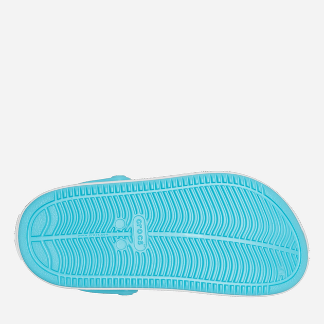 Дитячі крокси-сабо для дівчинки Crocs Off Court Clog TCR208479 24-25 Блакитні (196265325269) - зображення 5