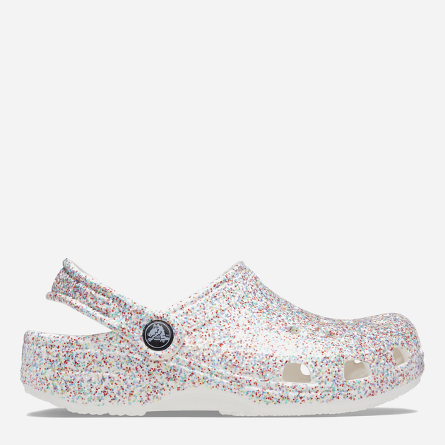 Дитячі крокси для дівчинки Crocs Classic Sprinkle Glitter Clogt CR208571 22-23 Білі (196265326105) - зображення 1