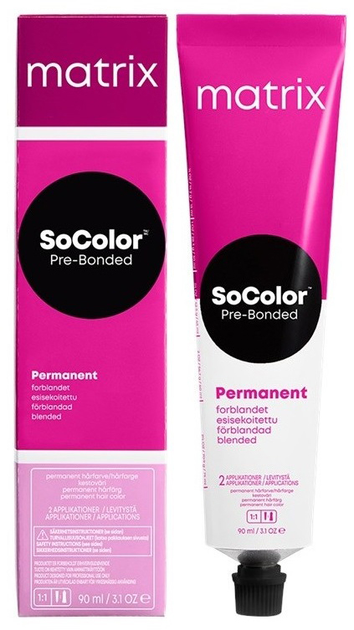 Farba do włosów Matrix SoColor Pre-Bonded Permanent Hair Color 4N Medium Brown Neutral 90 ml (3474636972043) - obraz 1
