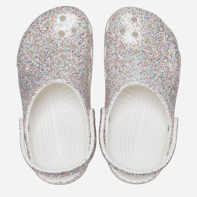 Chodaki dziecięce dla dziewczynki Crocs Classic Sprinkle Glitter Clogk CR208574 33-34 Białe (196265326495) - obraz 3