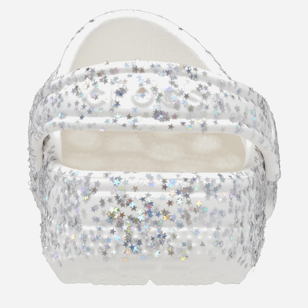 Дитячі крокси-сабо для дівчинки Crocs Classic Starry Glitter Clog KCR208619 29-30 Білі (196265332939) - зображення 4