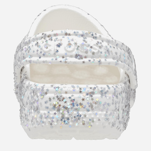 Дитячі крокси-сабо для дівчинки Crocs Classic Starry Glitter Clog TCR208620 22-23 Білі (196265333042) - зображення 4