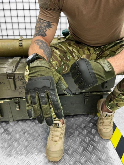 Тактичні рукавички M-Pact Tactical Gloves Olive Elite XL - зображення 1