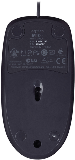 Миша Logitech B100 USB Black (910-003357) - зображення 6