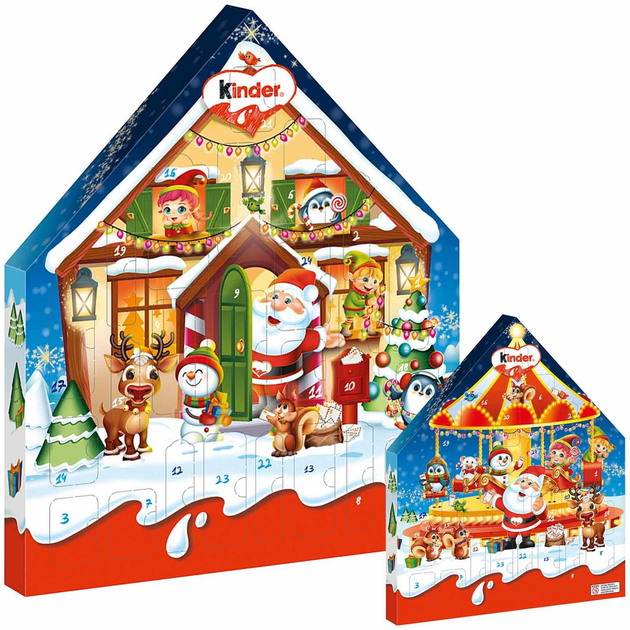 Новогодний адвент-календарь Киндер домик со сладостями Kinder House ...