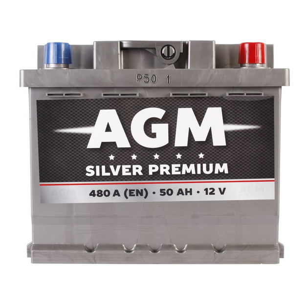 Автомобильный аккумулятор AGM Silver Premium 6CT 50Ah Низкий R+ - изображение 1
