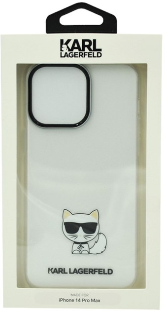 Панель Karl Lagerfeld Choupette Body для Apple iPhone 14 Pro Max Transparent (3666339076542) - зображення 2