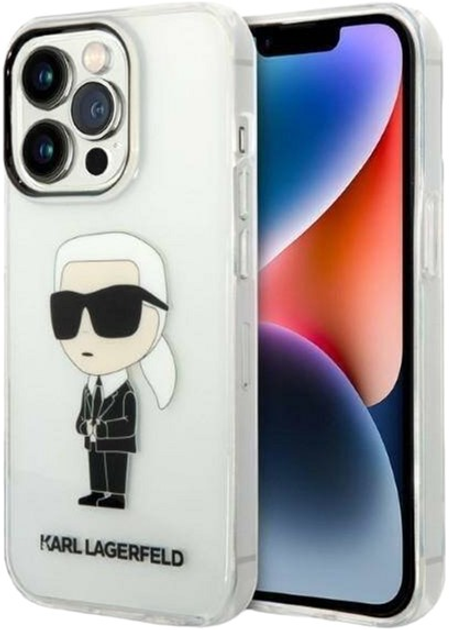Панель Karl Lagerfeld Ikonik Karl Lagerfeld для Apple iPhone 14 Pro Max Transparent (3666339087111) - зображення 1