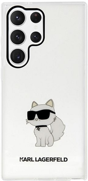 Панель Karl Lagerfeld Ikonik Choupette для Samsung Galaxy S23 Ultra Transparent (3666339117726) - зображення 1