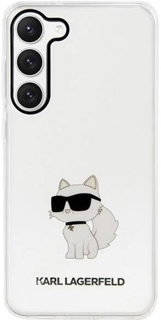 Панель Karl Lagerfeld Ikonik Choupette для Samsung Galaxy S23 Plus Transparent (3666339117719) - зображення 2