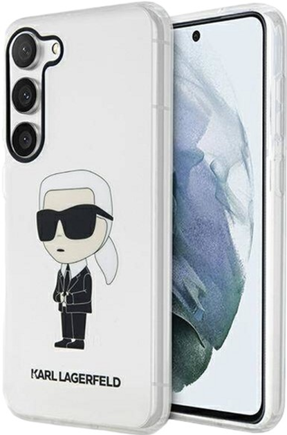 Панель Karl Lagerfeld Ikonik Karl Lagerfeld для Samsung Galaxy S23 Transparent (3666339117795) - зображення 1