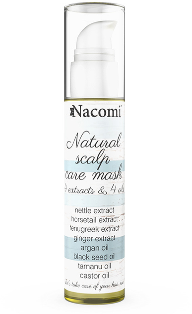 Maska do włosów Nacomi Natural Scalp Care Mask naturalna do pielęgnacji skóry głowy 50 ml (5901878689746) - obraz 1