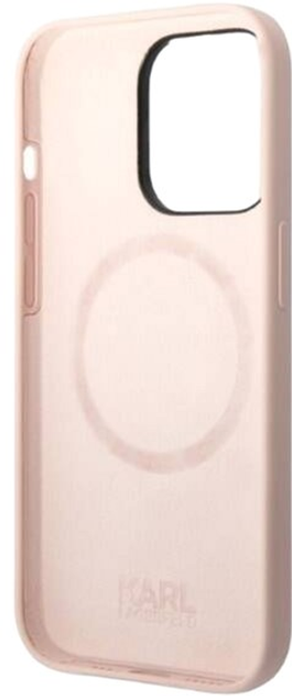 Etui Karl Lagerfeld Silicone Ikonik Magsafe do Apple iPhone 14 Pro Pink (3666339087661) - obraz 2