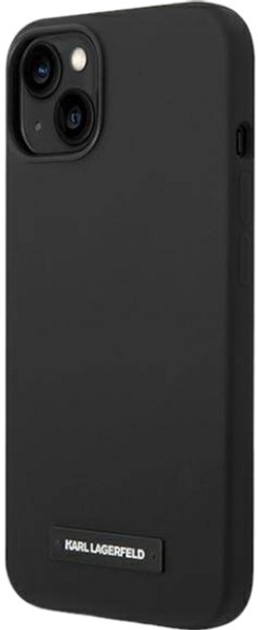 Панель Karl Lagerfeld Silicone Plaque Magsafe для Apple iPhone 14 Black (3666339078157) - зображення 3