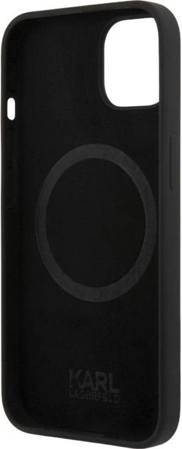 Etui Karl Lagerfeld Silicone Karl&Choupette Magsafe do Apple iPhone 14 Black (3666339087524) - obraz 2