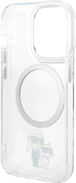 Etui Karl Lagerfeld Iconic Karl&Choupette Magsafe do Apple iPhone 14 Pro Max Transparent (3666339087630) - obraz 2