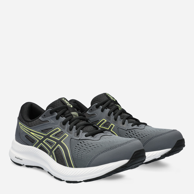 Buty do biegania męskie z amortyzacją ASICS Gel-Contend 8 1011B492-026 45 (11US) 28.5 cm Szary/Czarny (4550456753228) - obraz 2