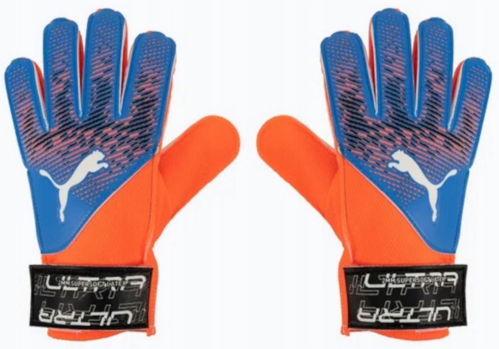 Вратарские перчатки Puma Ultra Grip 4 RC Size 7 Оранжево-голубые ...
