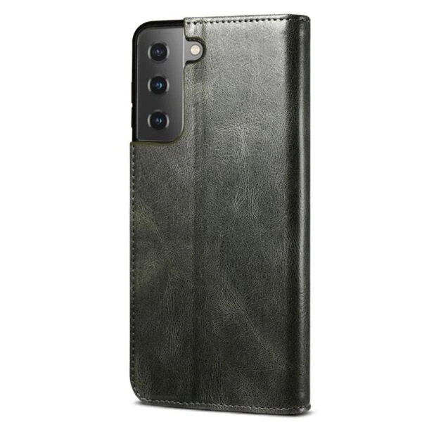 Чехол-книжка с кармашками UniCase Leather Wallet для Samsung Galaxy S21 (G991) - Green - изображение 4