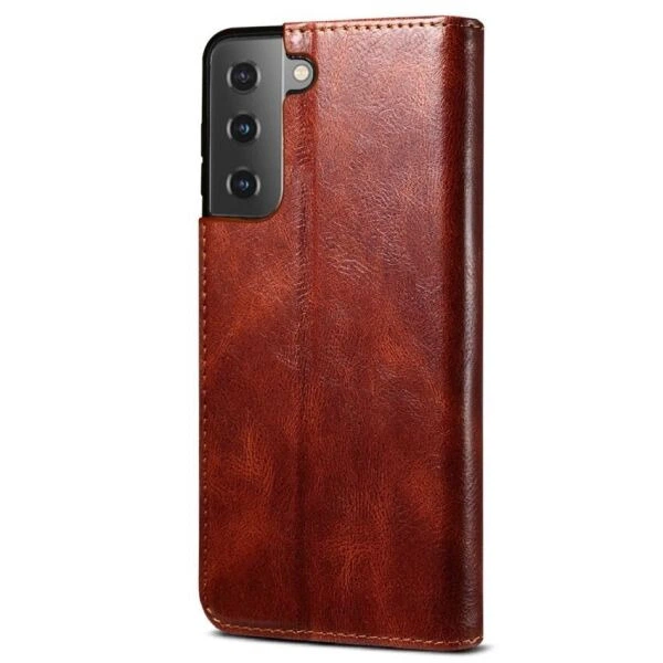 Чехол-книжка с кармашками UniCase Leather Wallet для Samsung Galaxy S21 (G991) - Red - изображение 4