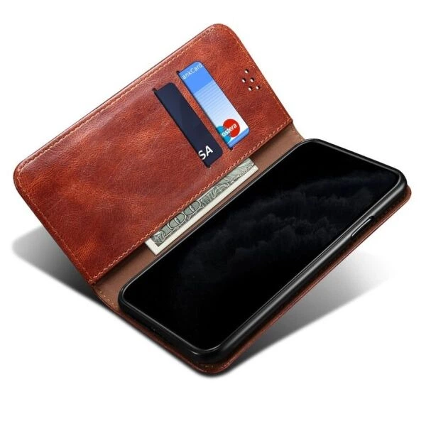 Чехол-книжка с кармашками UniCase Leather Wallet для Samsung Galaxy S21 (G991) - Red - изображение 7