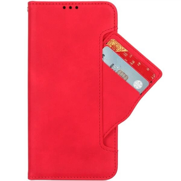 Чехол-книжка с кармашками Deexe Wallet Stand для Motorola Moto G24 Power / G04 / G04s / E14 - Red - Фото 2 Чехол-книжка с кармашками Deexe Wallet Stand для Motorola Moto G24 Power / G04 / G04s / E14 - Red - изображение 2