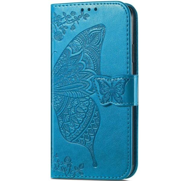 Чехол UniCase Butterfly Pattern для Motorola Moto G54 / G54 Power - Blue - изображение 6